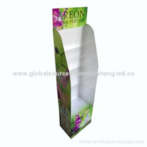 Acrylic perfume display rack with four shelves